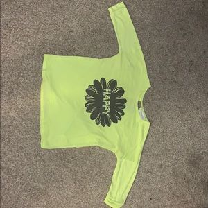 Neon Happy Elbow-Long Shirt
